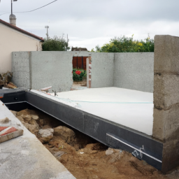 Agrandissement terrasse pour jardin suspendu Fougeres